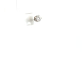 14k White Gold .20ct G VS2 Round Single Diamond Stud Earring